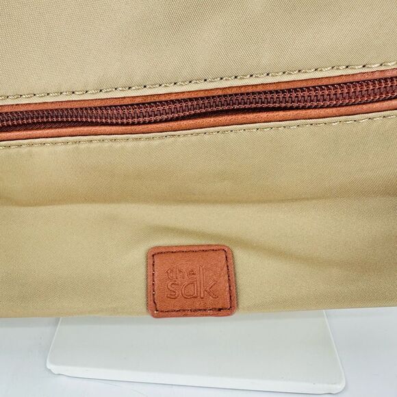 The Sak Esperato Nylon Crossbody Traveler Organizer Tan EUC! Lightweight Utility - Picture 6 of 12